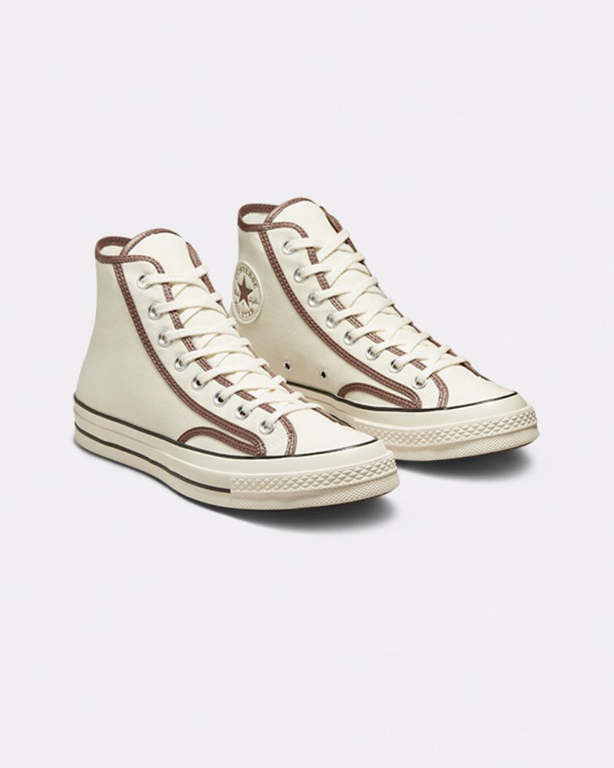 Tenisi Inalti Barbati Converse Chuck 70 Heavyweight Panza Bej Maro | RO GOHAU426